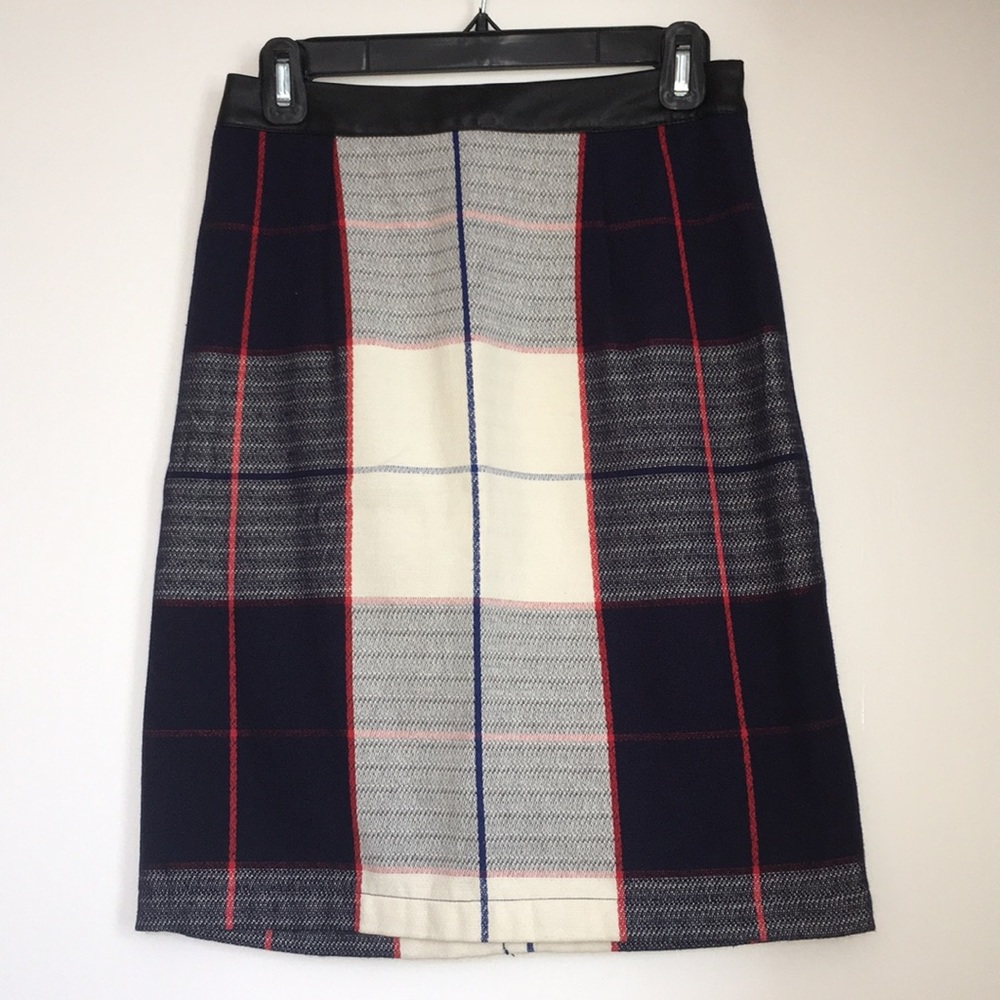 Plaid Merona Pencil skirt, Size 2
